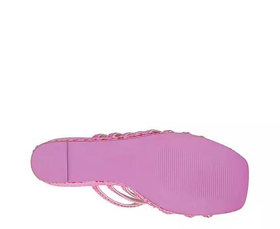 Beach Womens Laney Wedge Raffia Product Image