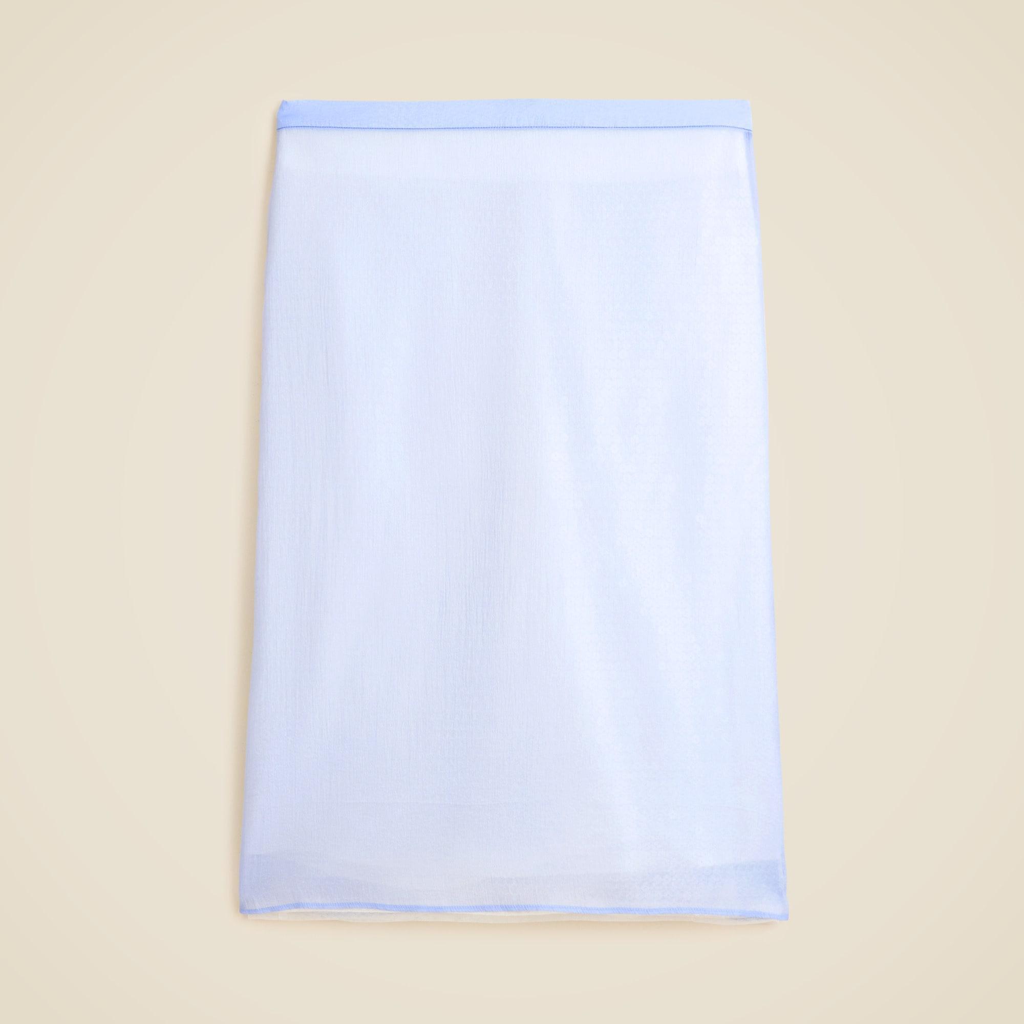 Collection layered sequin pencil skirt in organza Product Image