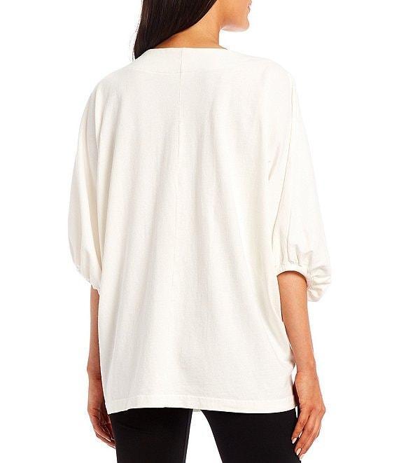 Bryn Walker Wilder Elbow Dolman Banded Short Sleeve Crew Neck Tunic Product Image