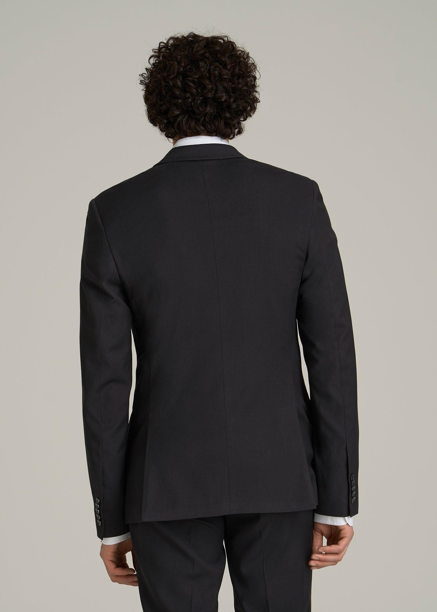 Suit Jacket for Tall Men in Black Male Product Image