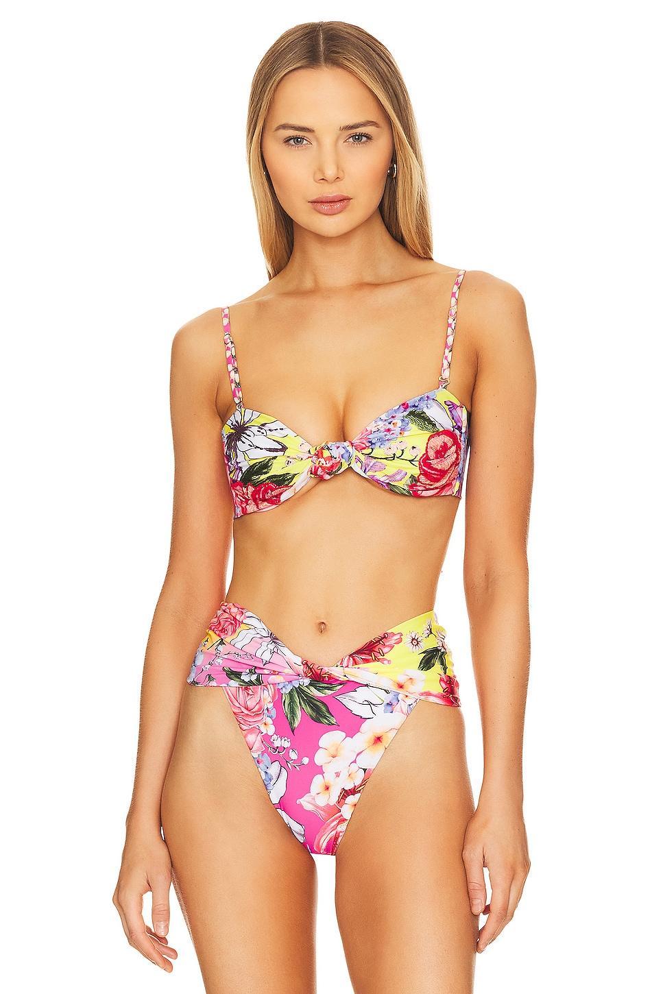 x REVOLVE Lucille Bikini Top Agua Bendita Product Image