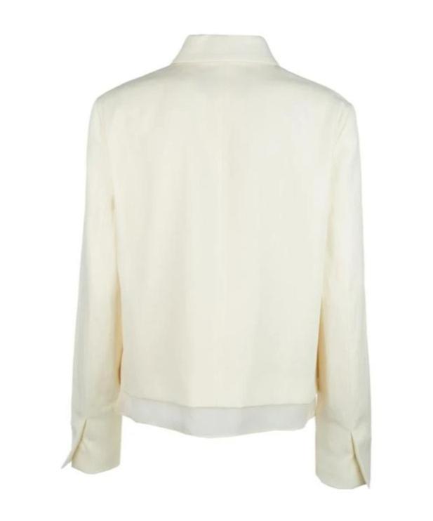 FABIANA FILIPPI Lapel Casual Jacket In White Product Image