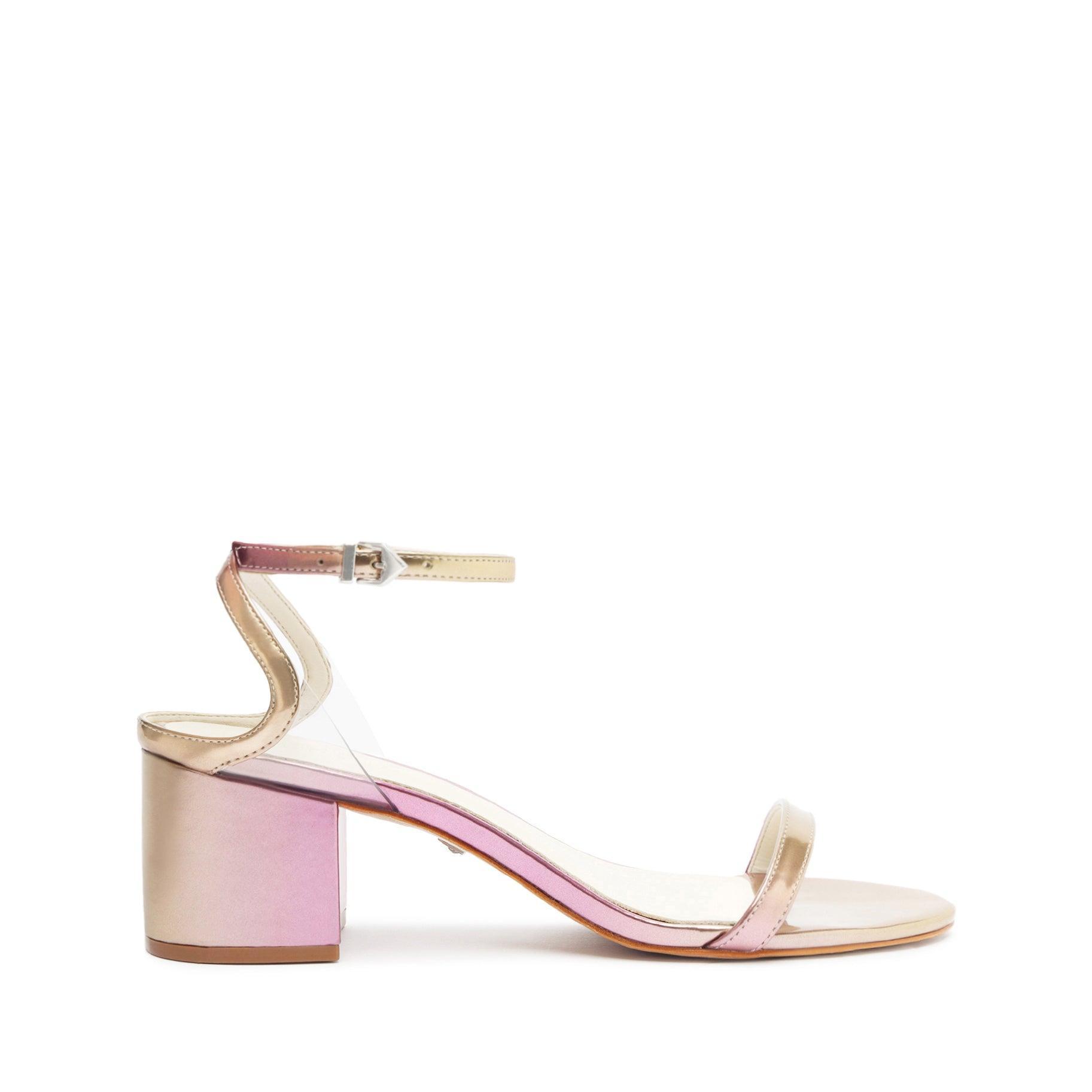 Skye Mid Block Specchio Leather Sandal Female Product Image