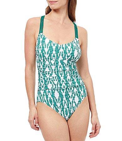 Womens Iota Printed One-Piece Swimsuit Product Image