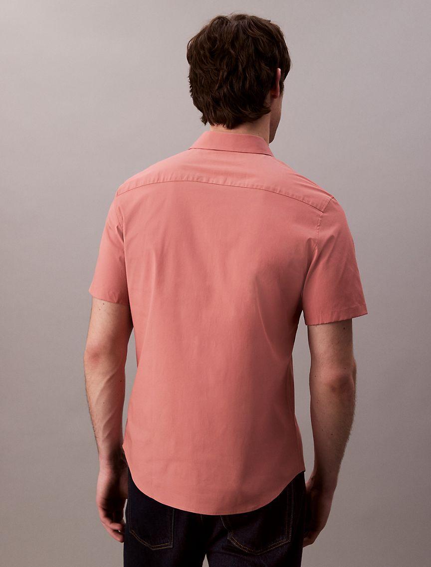 Cotton Stretch Slim Button-Down Shirt Product Image