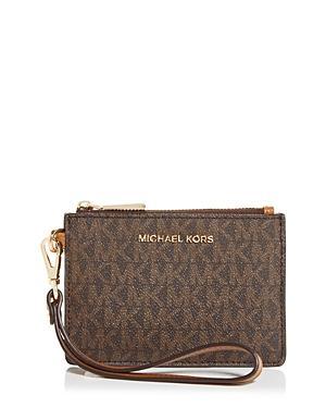 Michael Kors Signature Logo Jet Set Small Coin Purse Wristlet Product Image