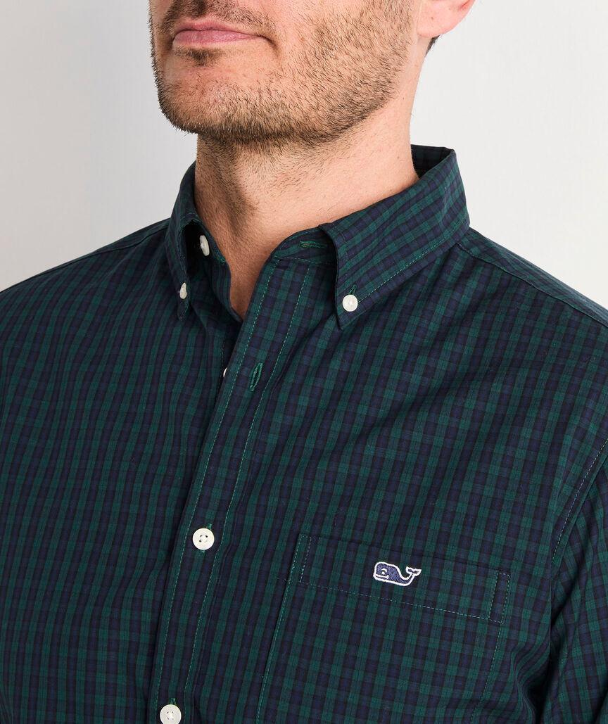 Stretch Poplin Blackwatch Plaid Shirt Product Image