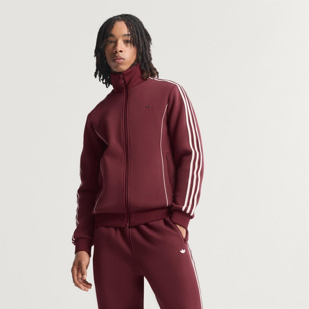adidas Premium Track Top Shadow Red M Mens Product Image