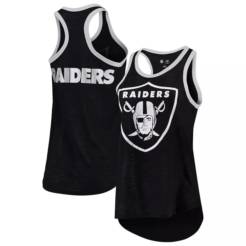 Women's G-III 4Her by Carl Banks Black Las Vegas Raiders Tater Tank Top,  Product Image
