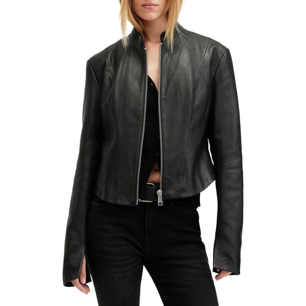 Sadler Leather Jacket In Black Product Image