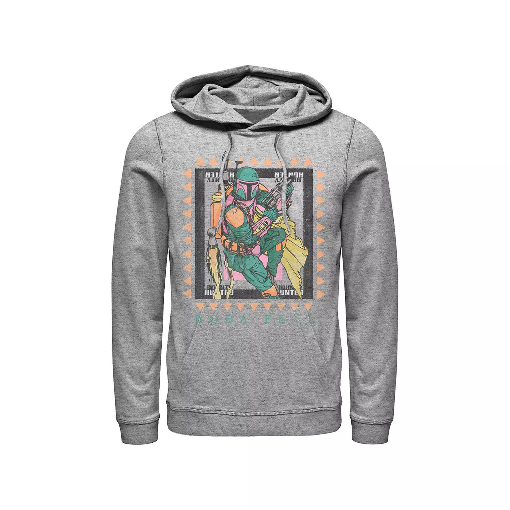 Men's Star Wars Boba Fett Stamp Hoodie, Size: Medium, White Product Image