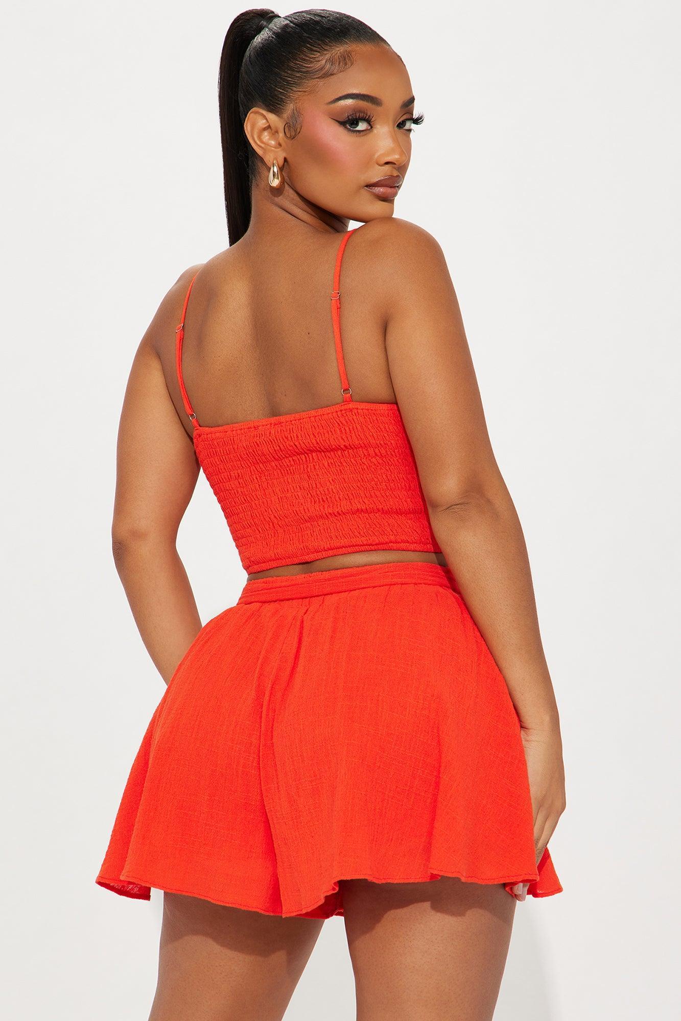 Beach Paradise Short Set - Orange Product Image