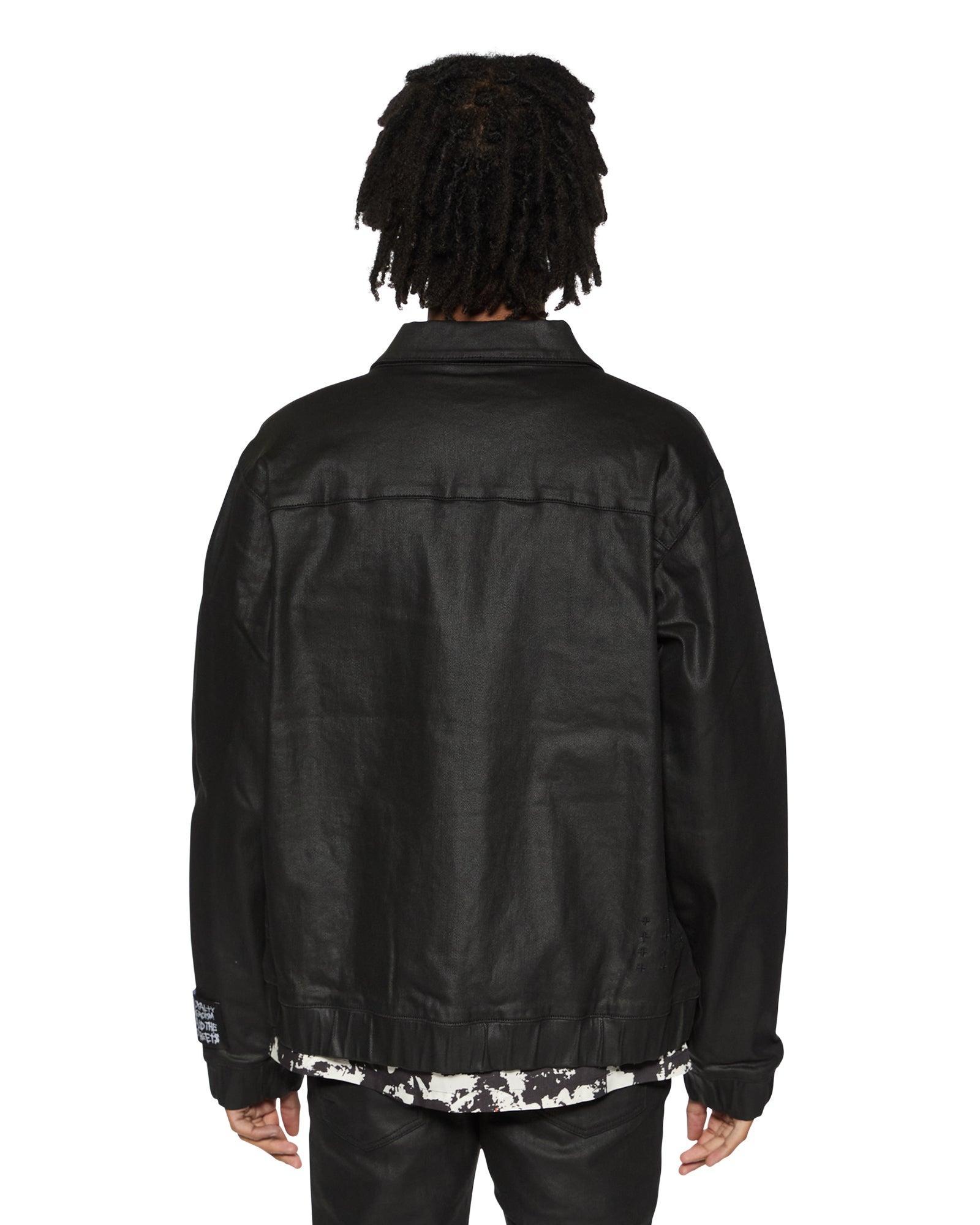 RAIDER HARRINGTON WAXED BLACK Male Product Image