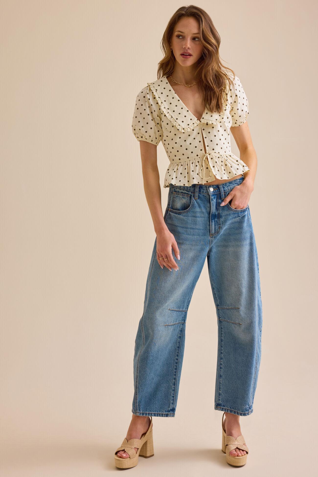 Randa Polka Dot Blouse Product Image