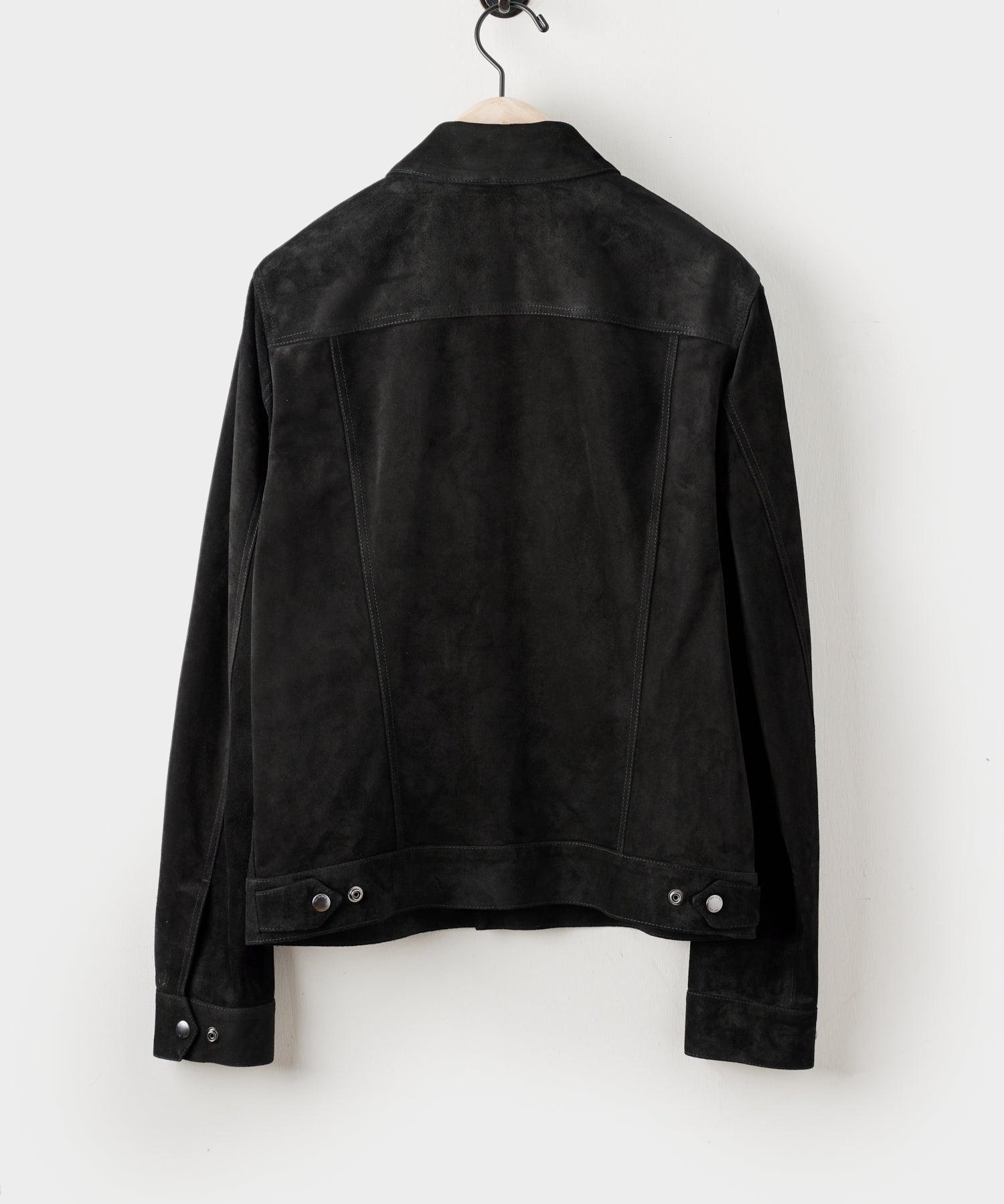 Italian Suede Snap Dylan Jacket Product Image