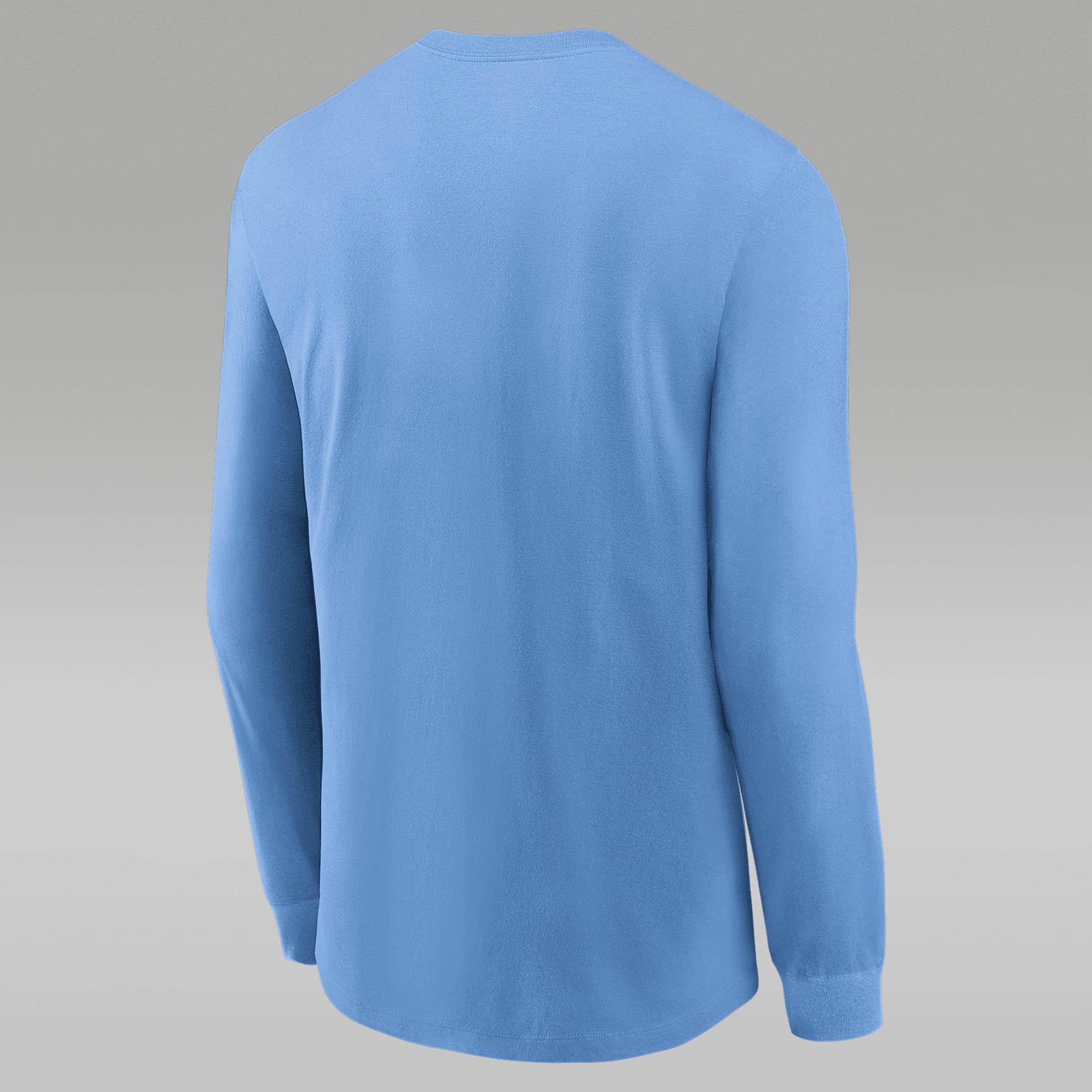 Men's North Carolina Sideline Jordan Brand Dri-FIT College Long-Sleeve T-Shirt Product Image