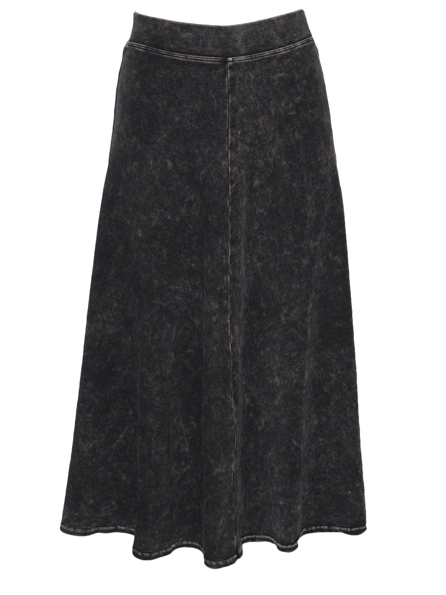 Hard Tail Flat Waist Midi Skirt B-154 Product Image
