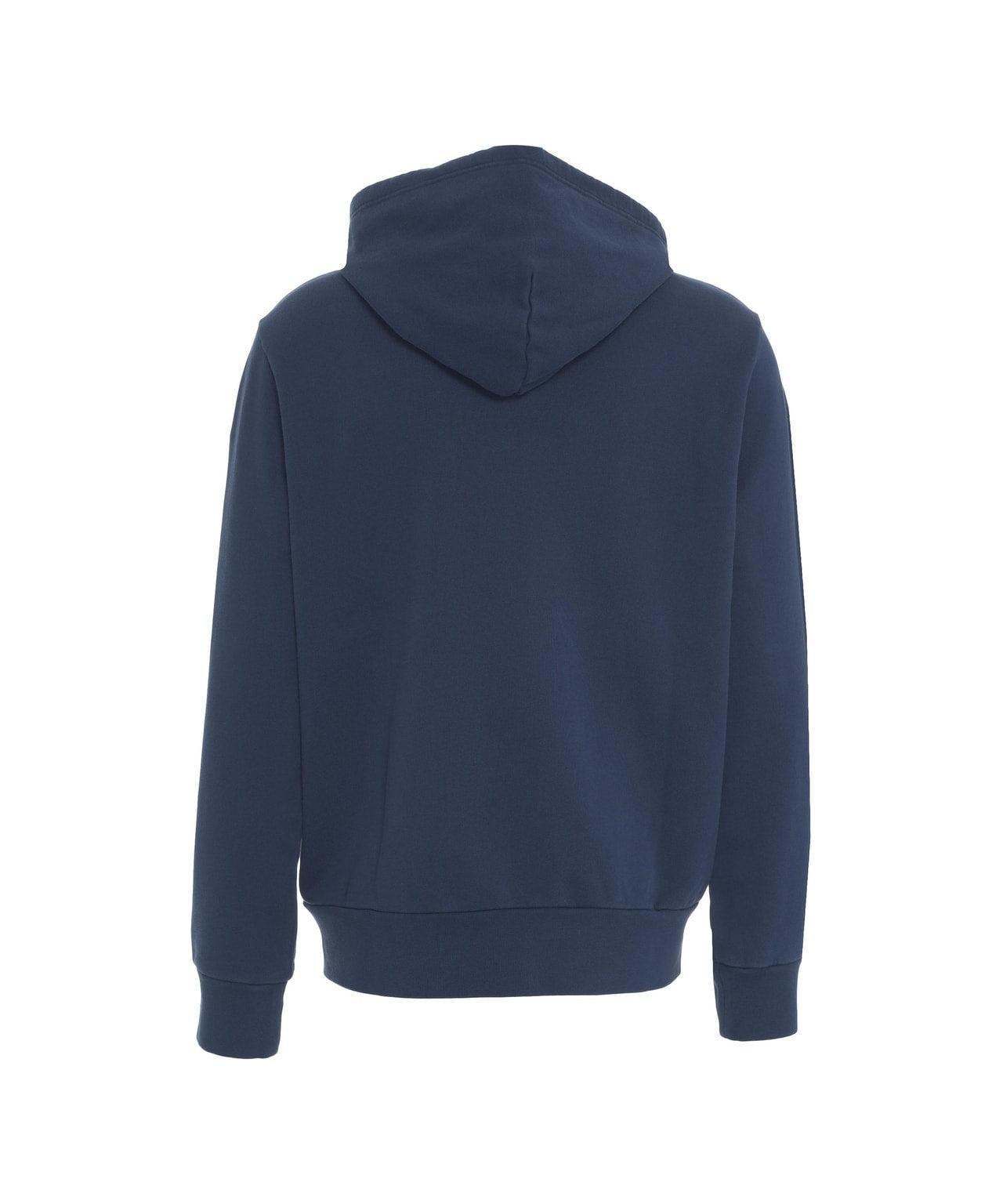 Zip hoodie with embroidered logo Product Image