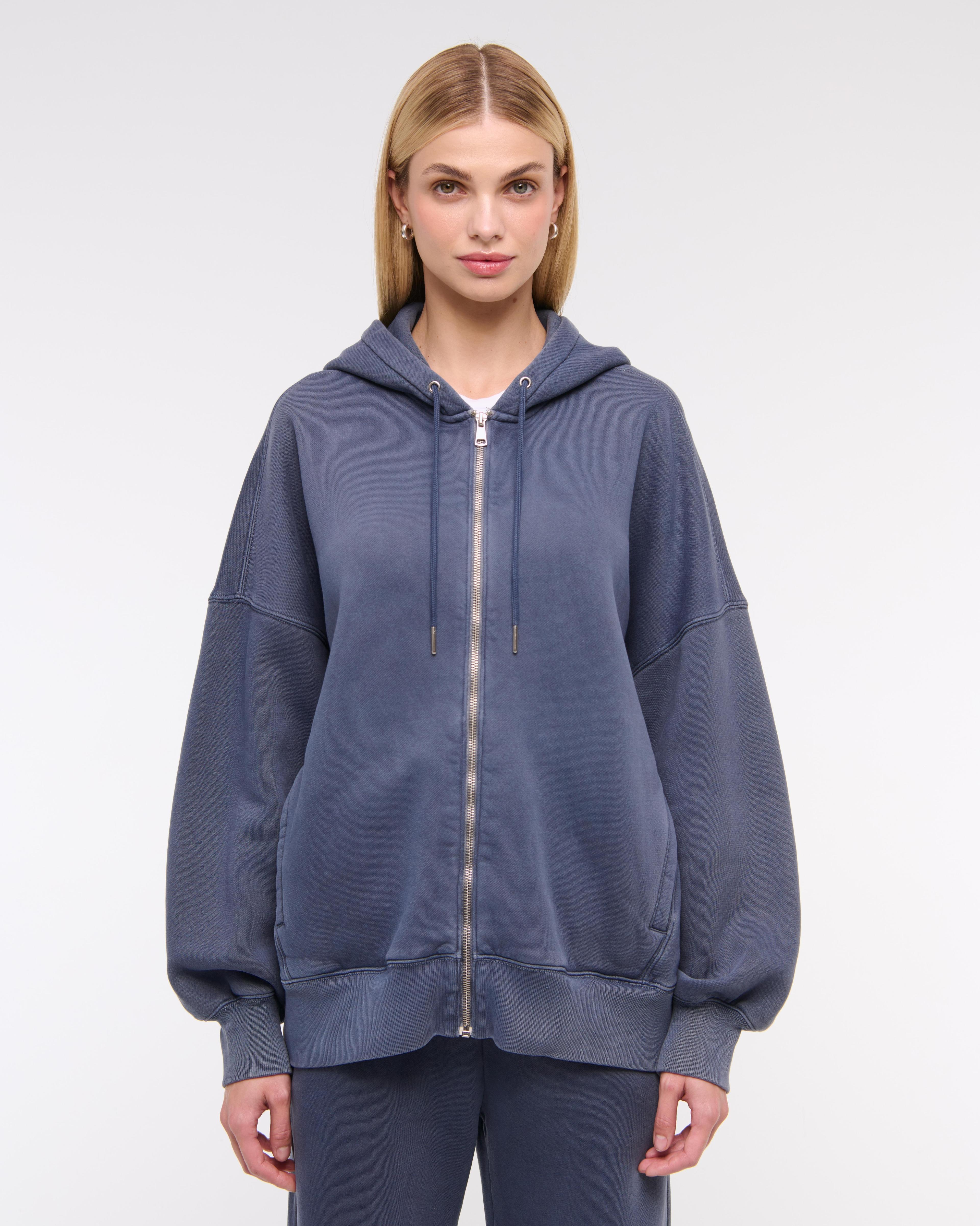 Essential Oversized Sunday Hooded Full-Zip Product Image