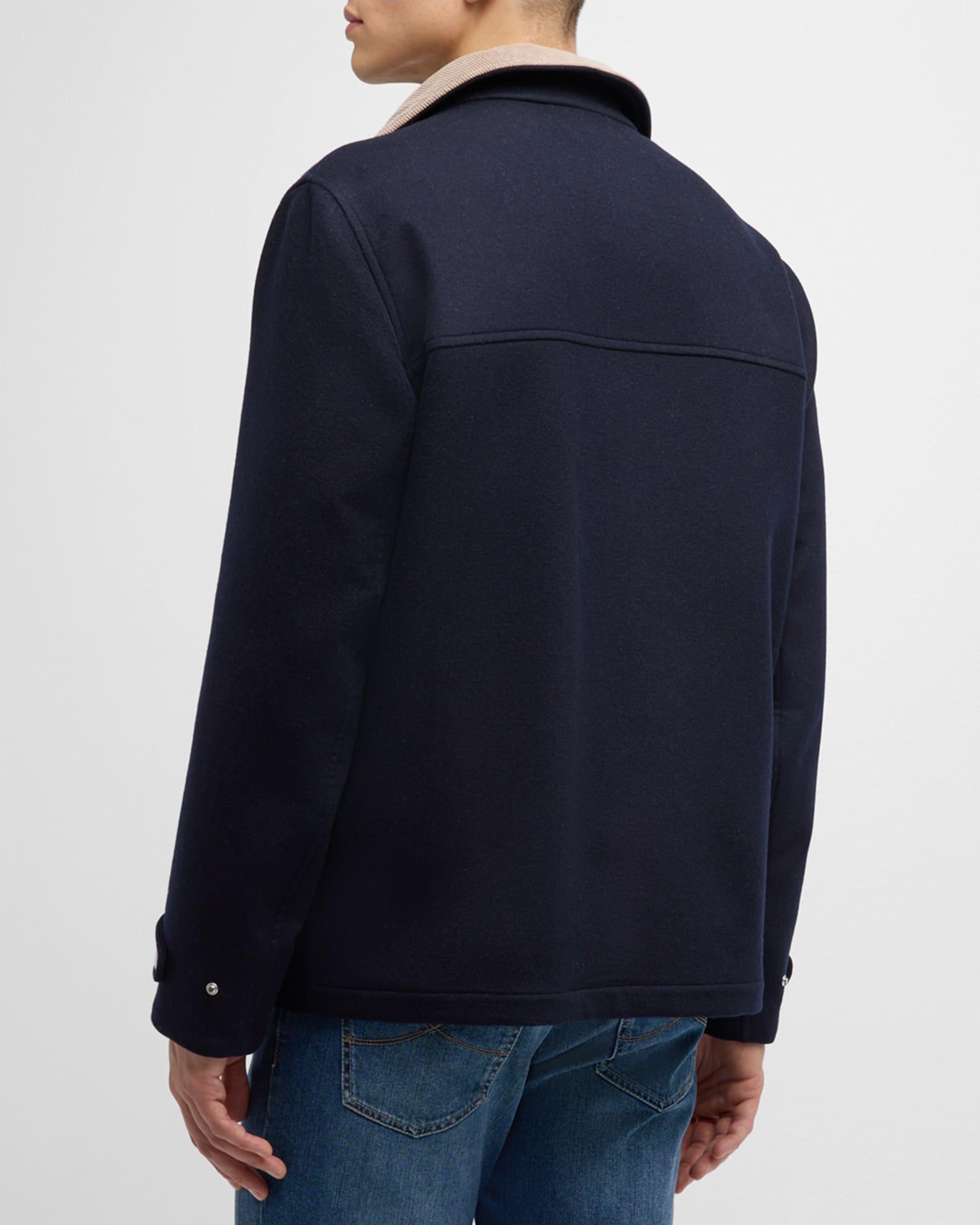 Men's Wool Blend Car Coat Product Image