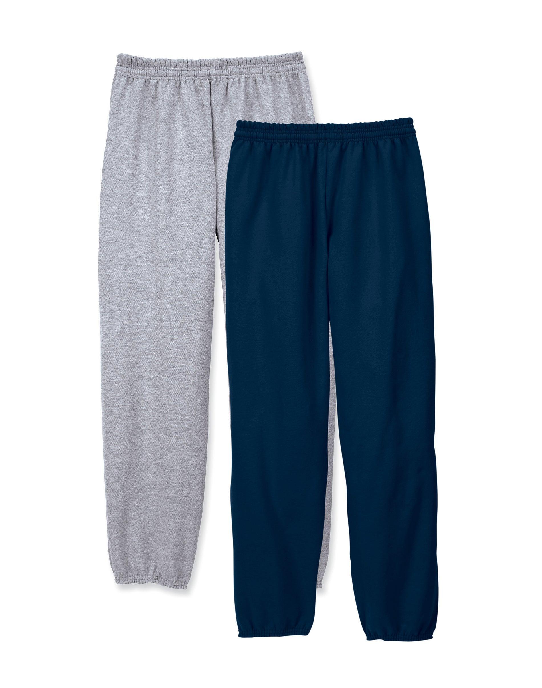 Hanes EcoSmart Mens Fleece Sweatpants, 32 White M Product Image