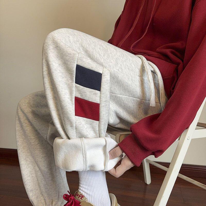 High Waist Color Block Harem Pants Product Image