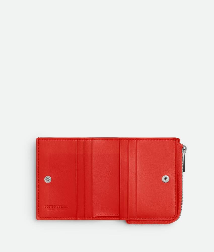Men's Intrecciato Stamp Bi-Fold Wallet in Cherry tomato Product Image