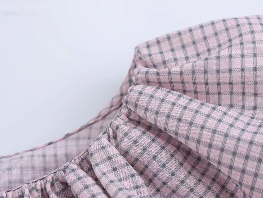 Long-Sleeve Plaid Shirt Product Image