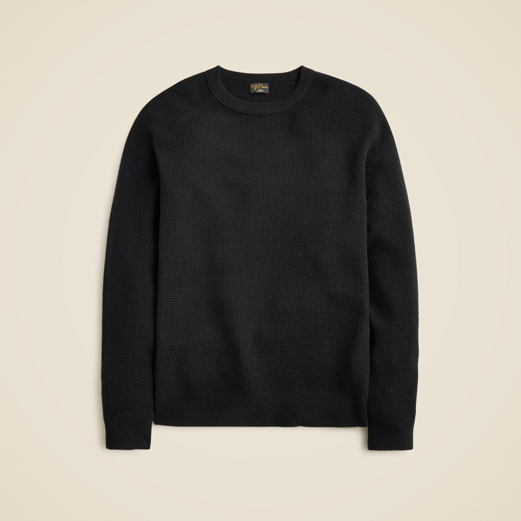Cashmere waffle sweater Product Image