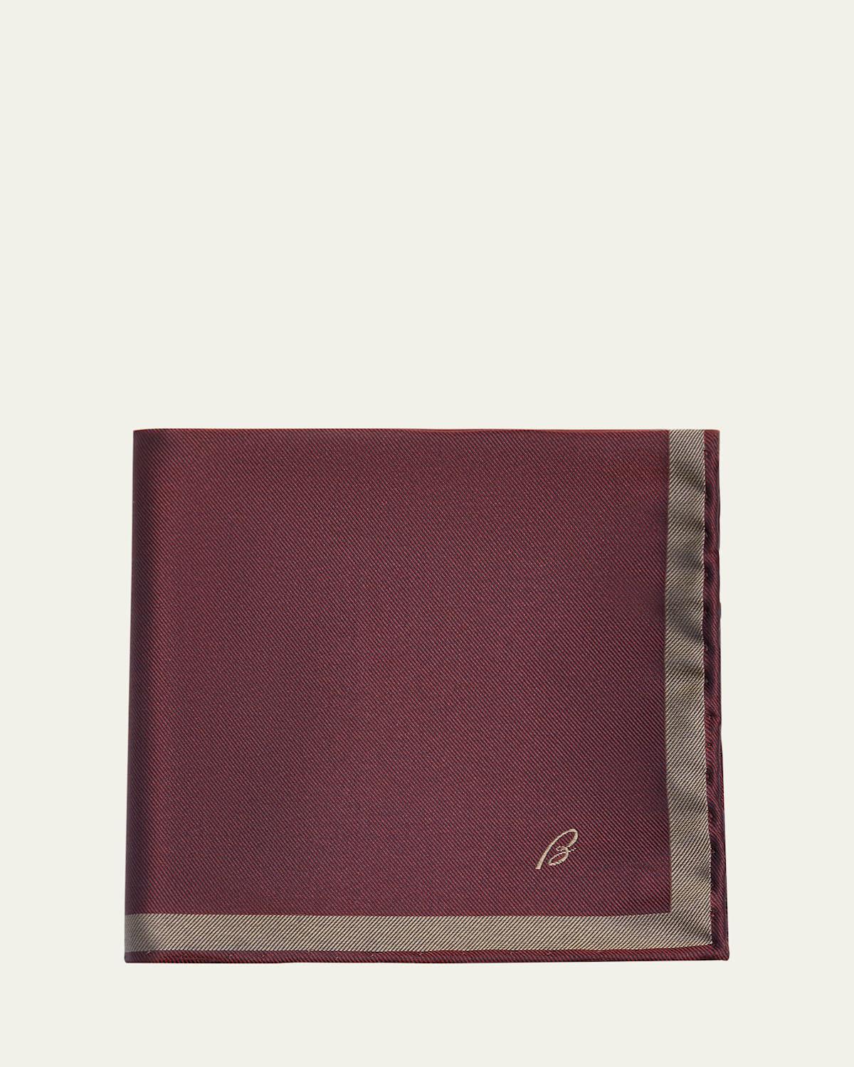 Mens B-Monogram Silk Pocket Square Product Image