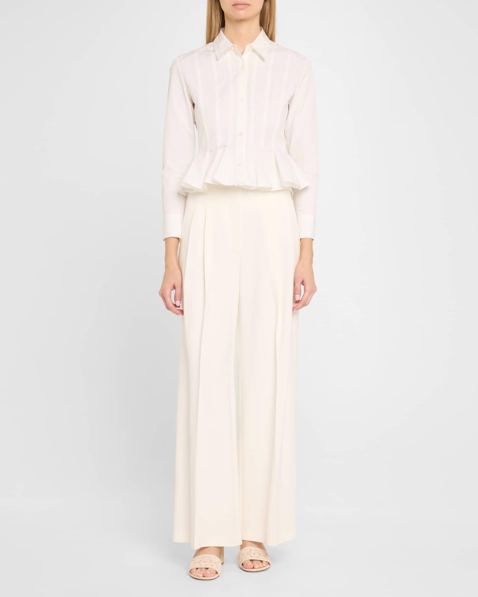 Fia Cotton Block-Heel Slide Sandals Product Image