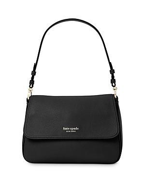 kate spade new york Hudson Pebbled Leather Medium Convertible Flap Shoulder Bag Product Image