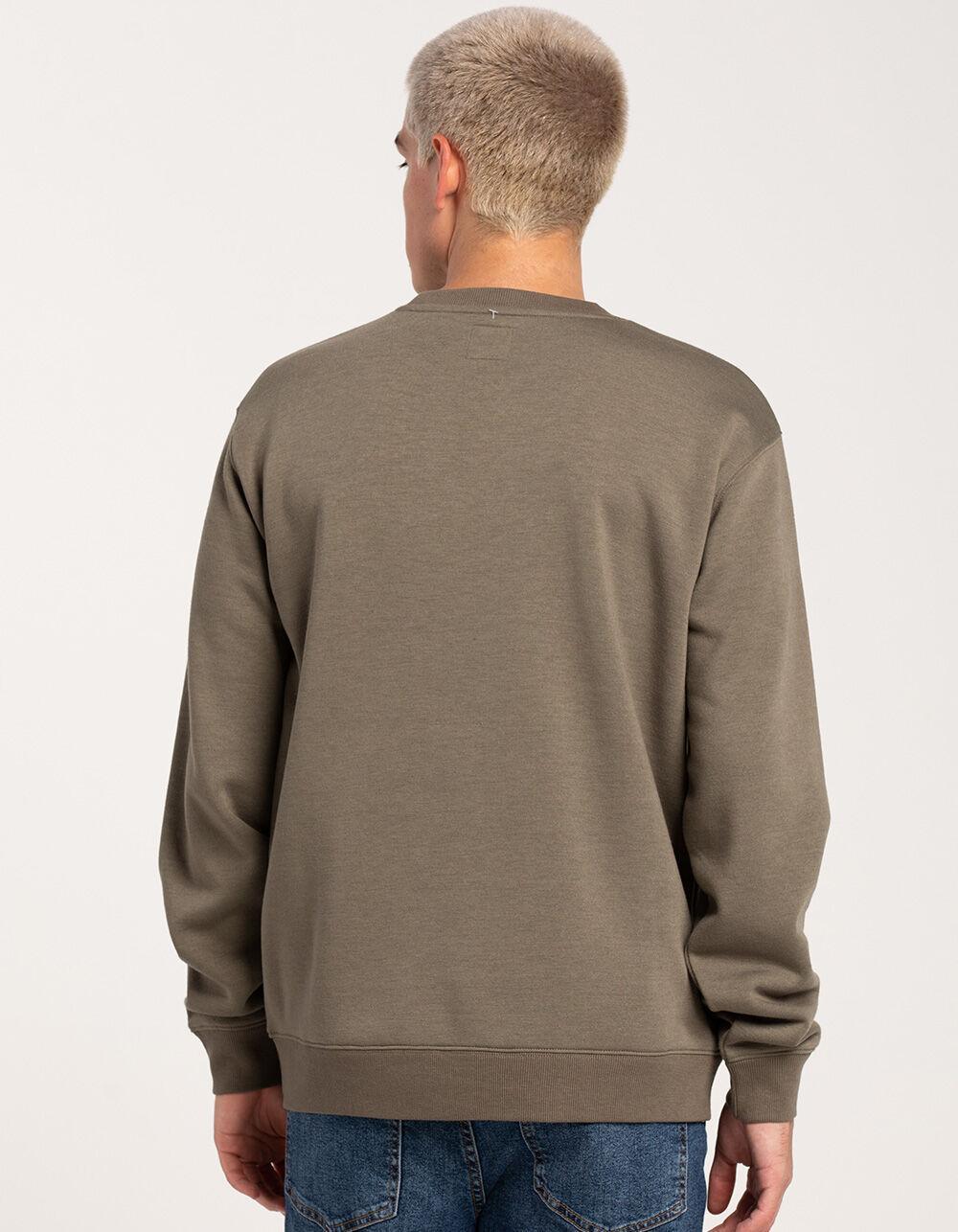 RSQ Mens Solid Crewneck Fleece Sweatshirt Product Image