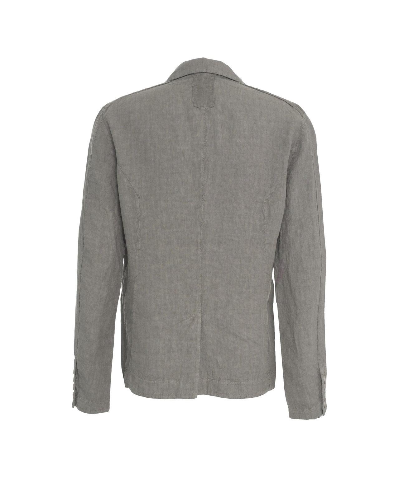 Single-breasted linen blazer Product Image