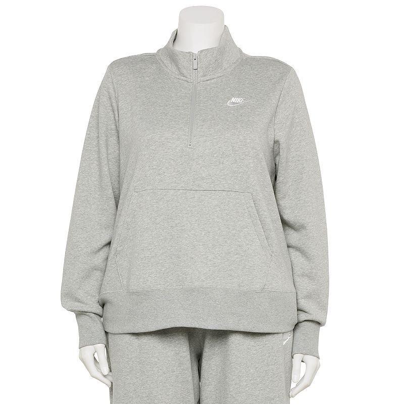 Women's Nike Sportswear Club Fleece 1/2-Zip Sweatshirt (Plus Size) Product Image