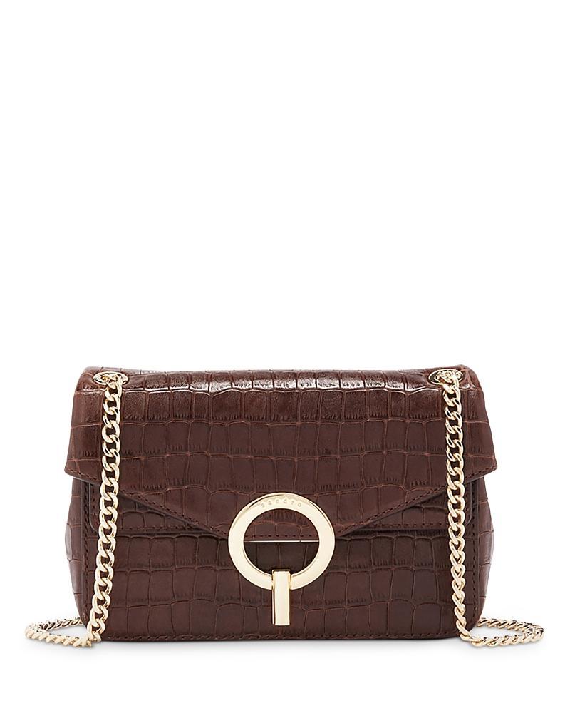 Sandro Yza Crocodile Embossed Leather Bag Product Image