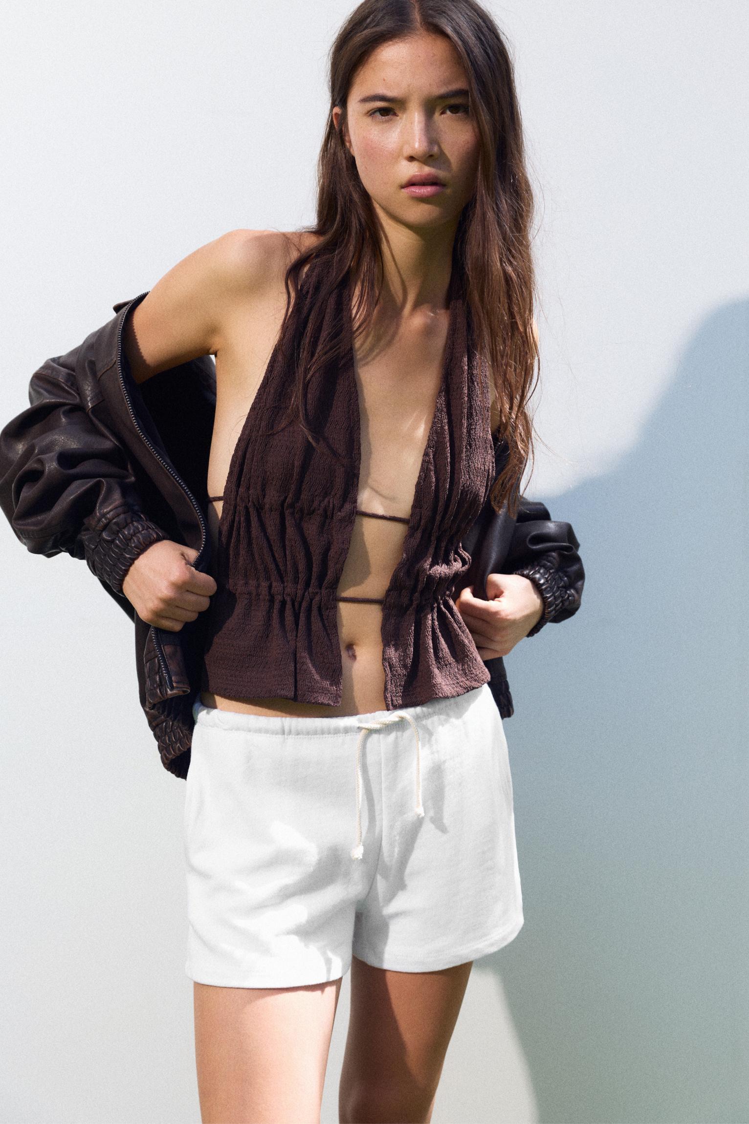 Drawstring tracksuit Bermuda shorts Product Image