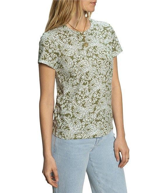 Sanctuary The Perfect Tee Crew Neck Paisley Print Short Sleeve Top Product Image