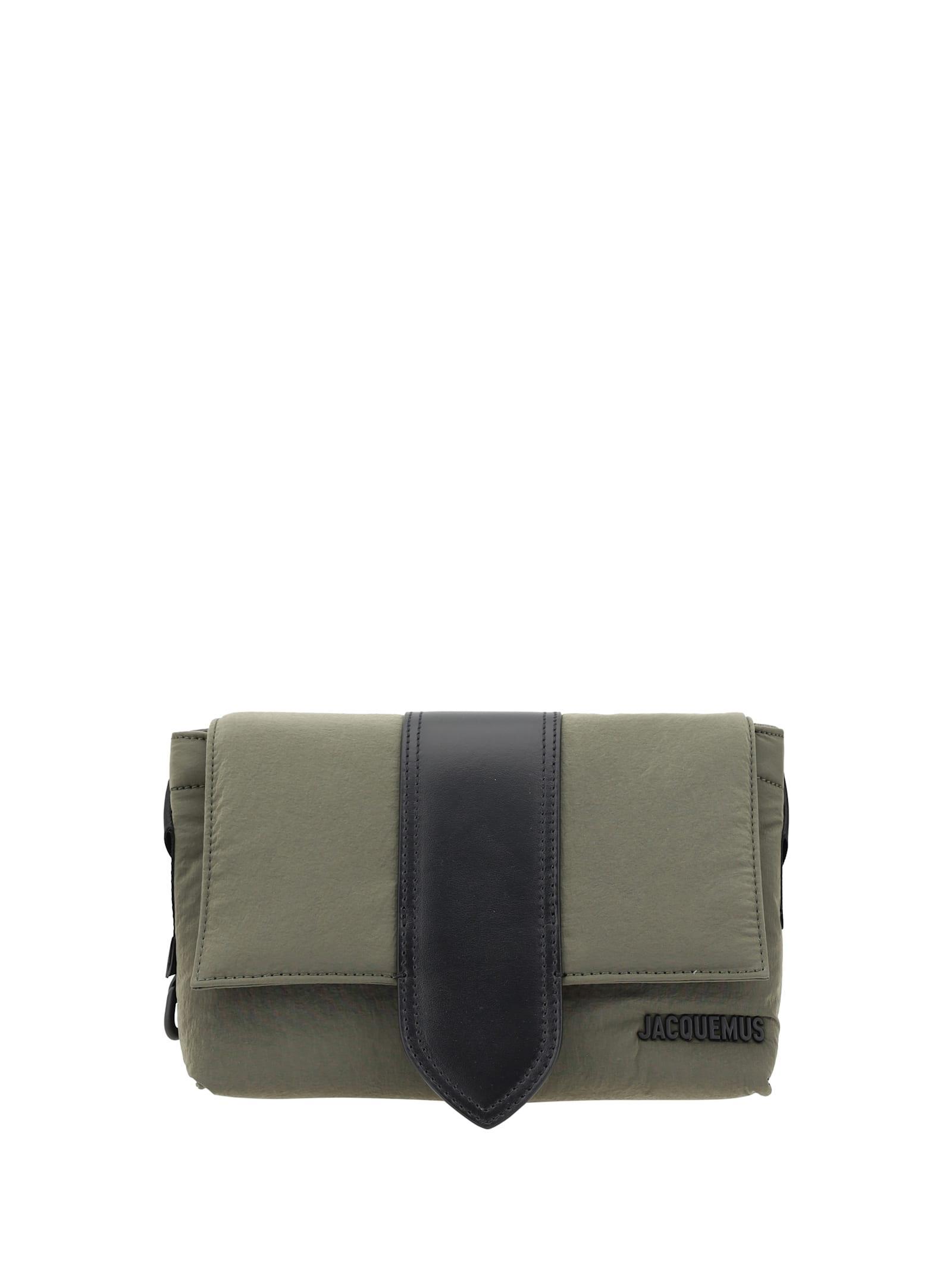 JACQUEMUS Le Petit Messenger Bambino Shoulder Bag In Khaki Product Image