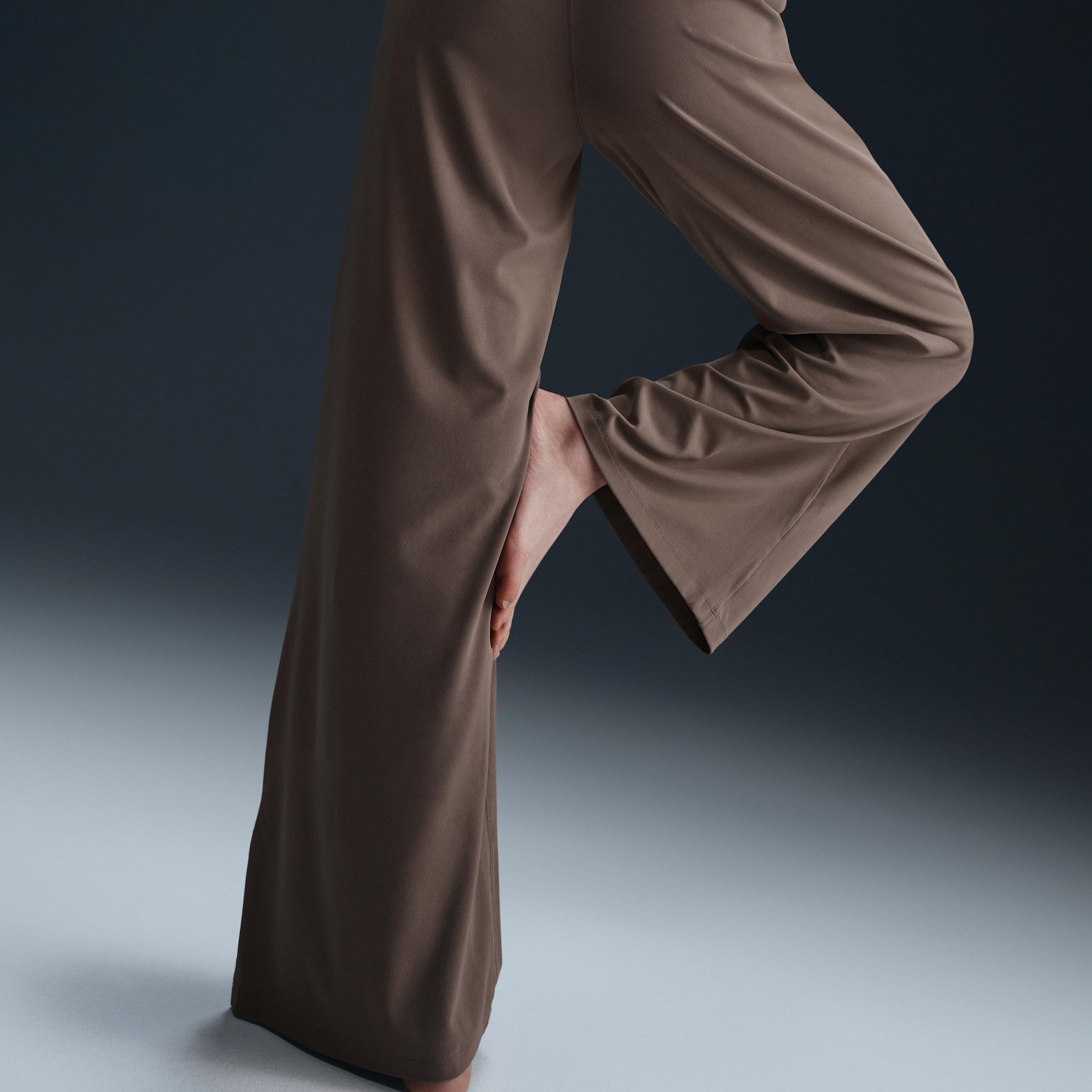 Nike Womens Zenvy Dri-FIT High-Waisted Wide-Leg Pants | HJ5360-010 Product Image