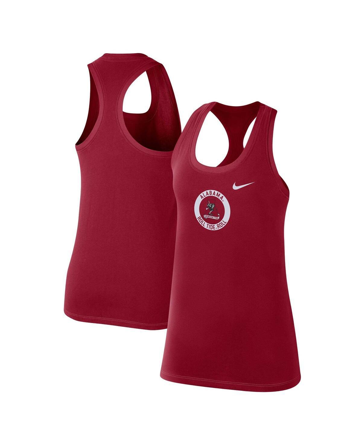 Womens Nike Scarlet Ohio State Buckeyes Modern Circle Racerback Tank Top Product Image