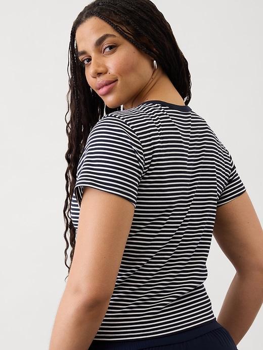Signature Rib Crop Tee Product Image