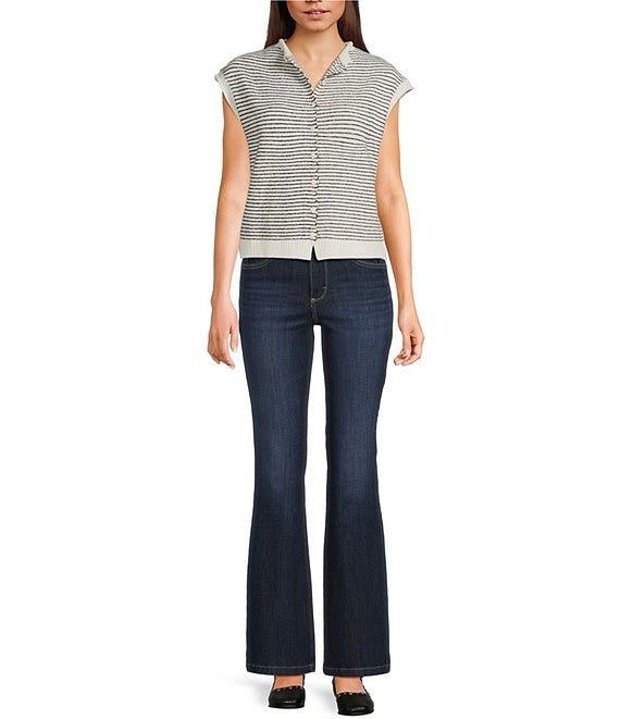 Things Between Stripe Button-Front Sweater Vest Product Image