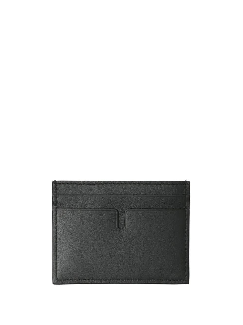 BURBERRY B Shield Card Holder In Black Product Image