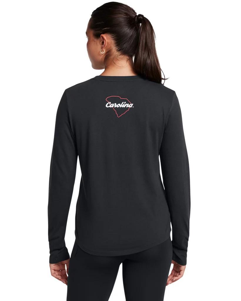 Women's UA Performance Cotton Collegiate Long Sleeve Product Image