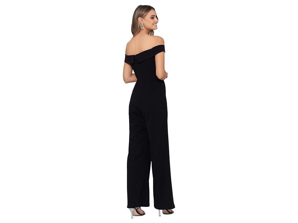 XSCAPE Strapless Scuba Crepe Jumpsuit Women's Jumpsuit & Rompers One Piece Product Image