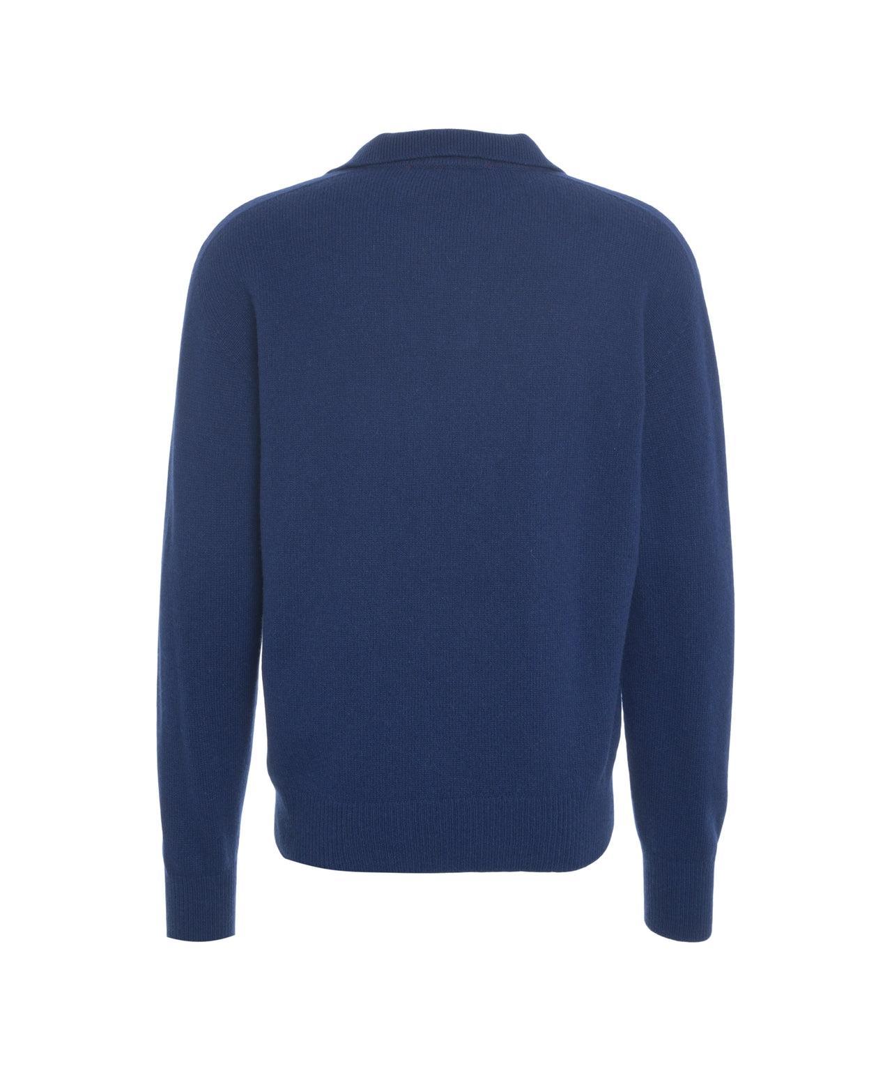 Sweater with polo collar Product Image