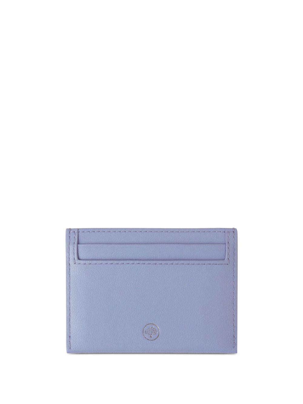 MULBERRY Continental Leather Card Holder In Blue Product Image