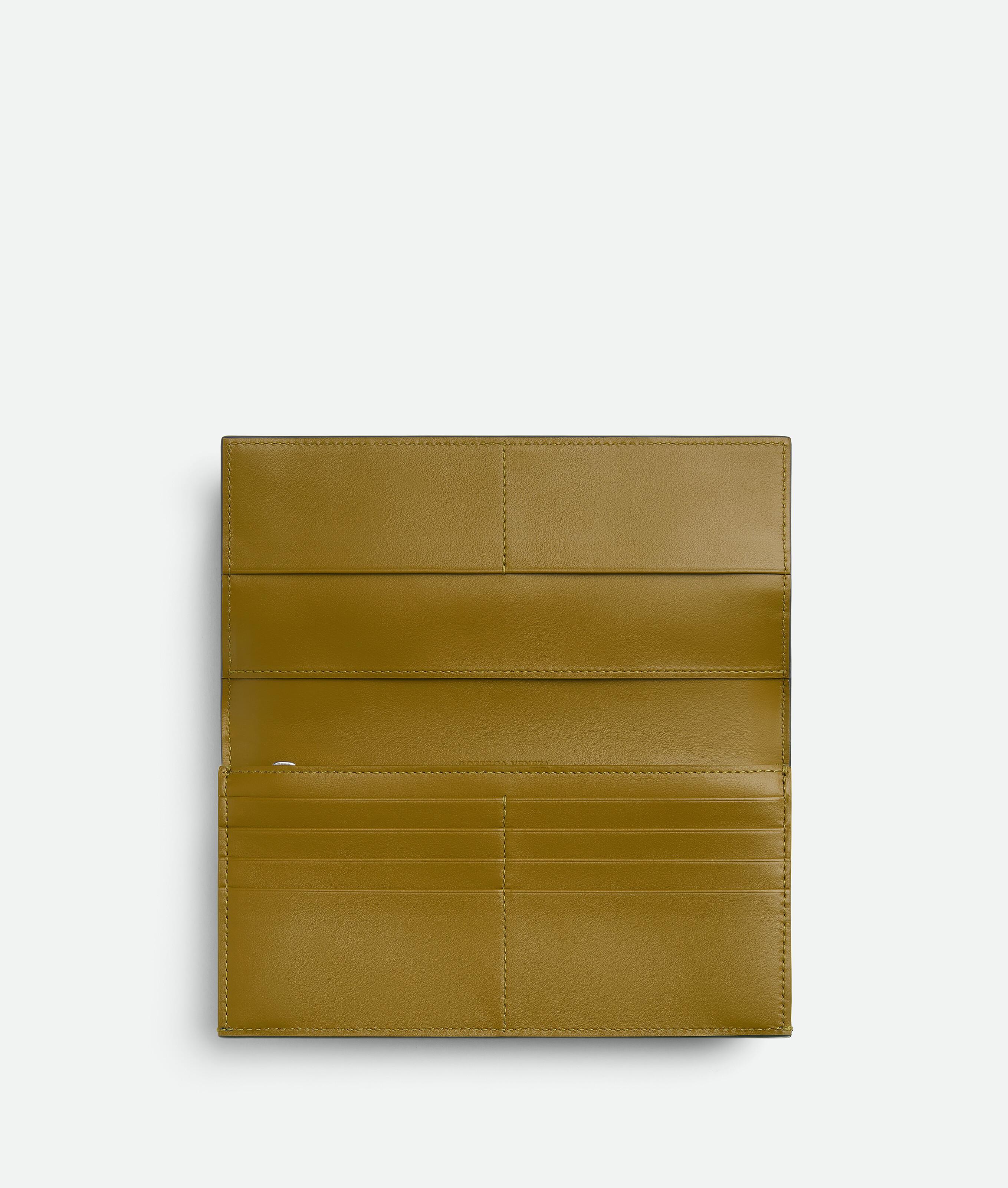 BOTTEGA VENETA Portefeuille Long Avec Porte-monnaie Cassette In Lapilli/limonite Product Image