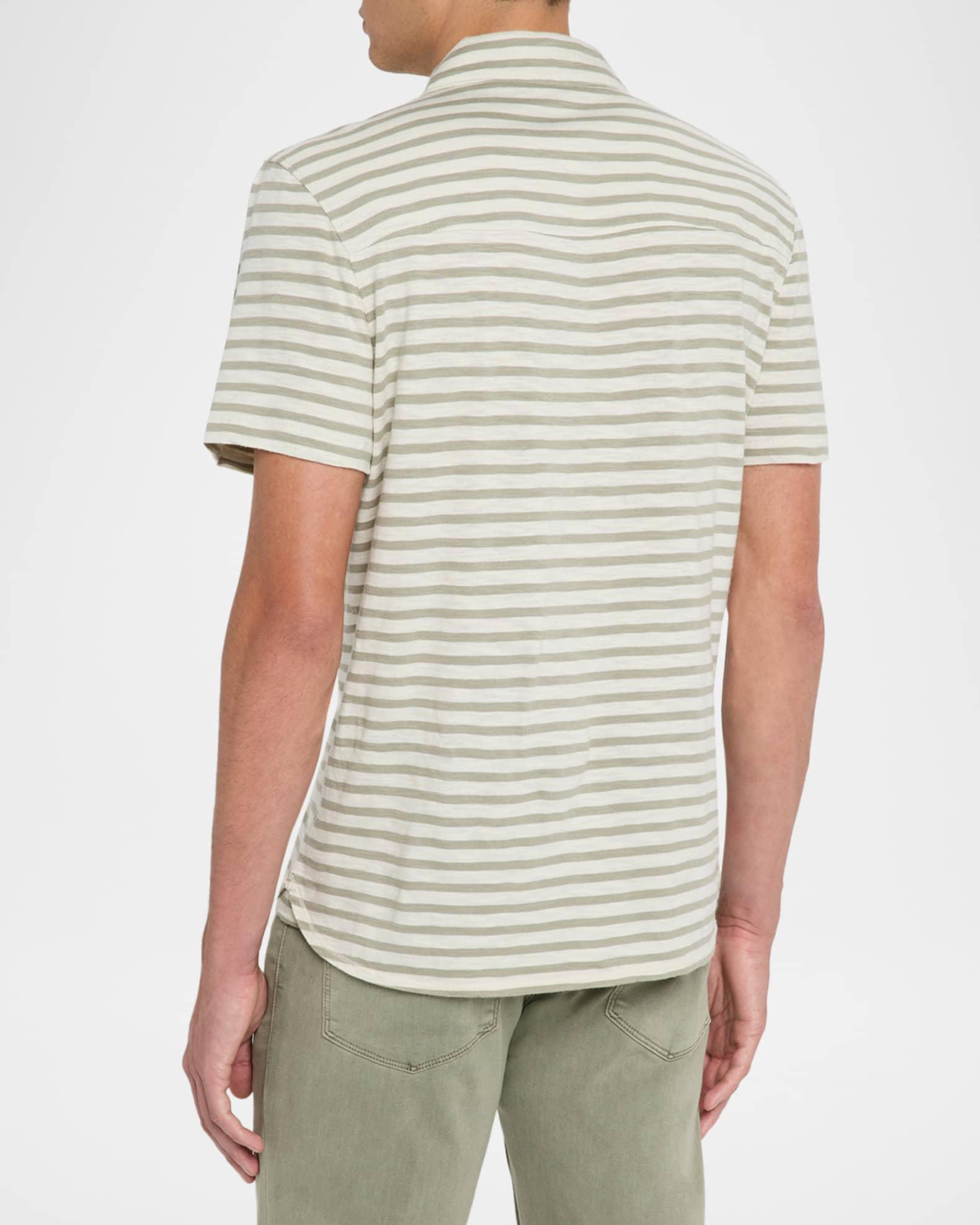 Men's Carillo Cotton Stripe Short-Sleeve Shirt Product Image